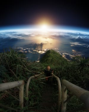 Hiking to Heaven - AI in photography